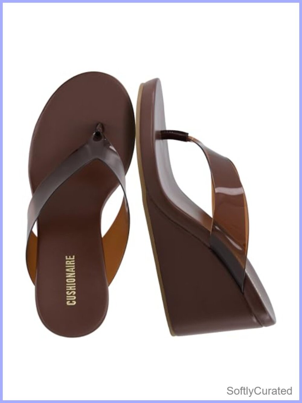Womens Platform Thong Sandals Wedge Flip Flops Comfort Footbed
